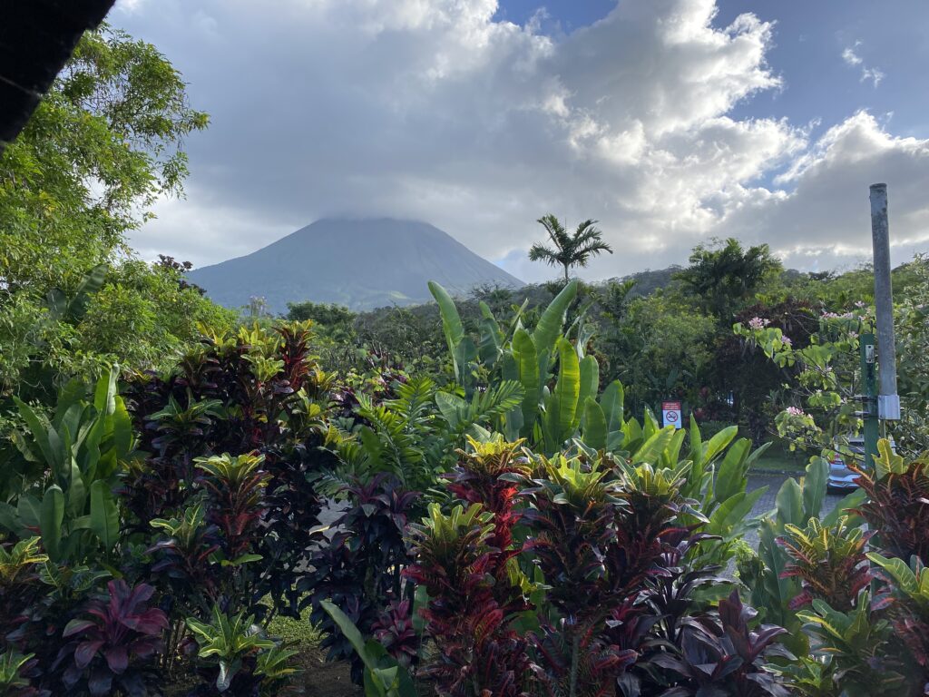 Arenal volcano from volcano lodge