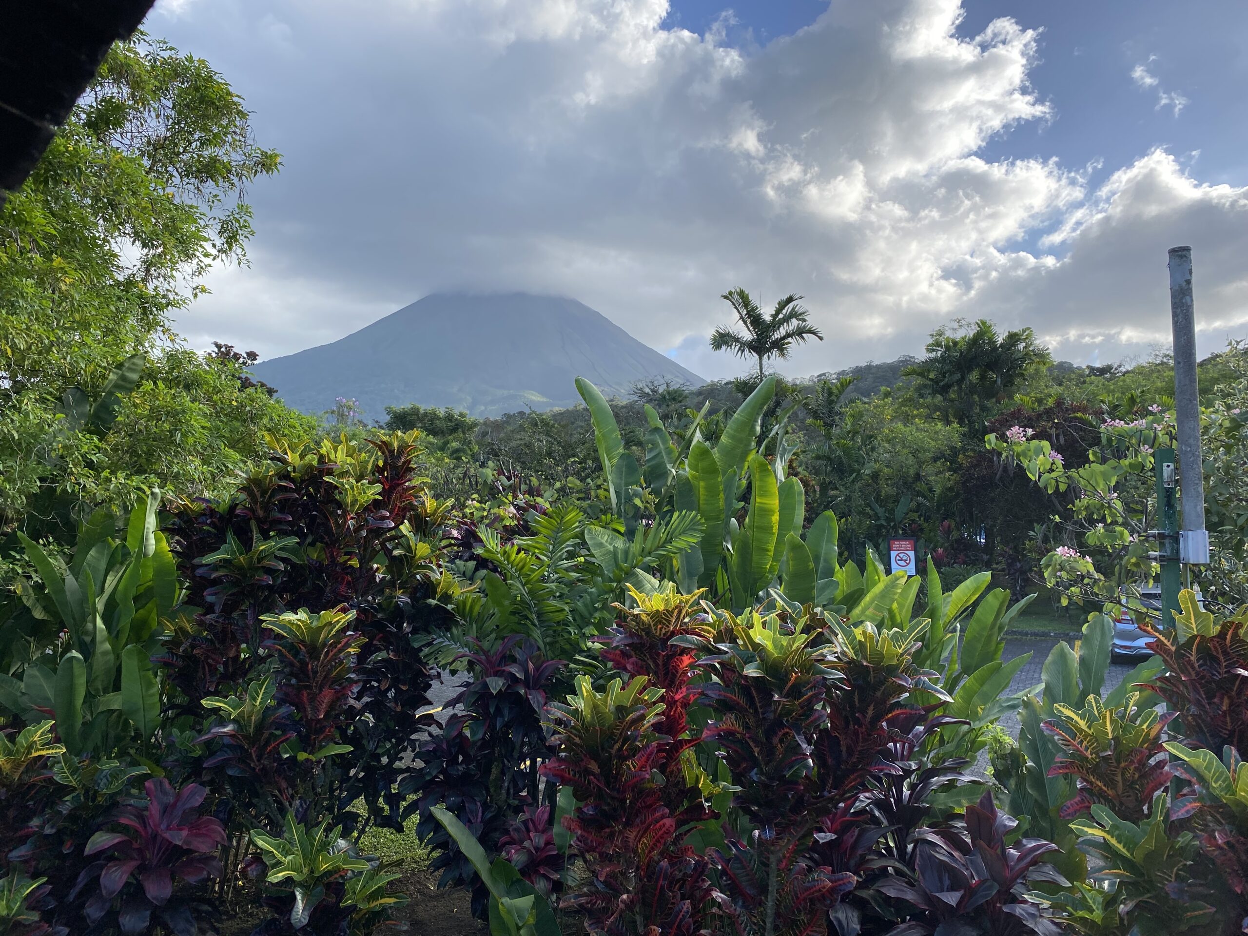 Arenal volcano from volcano lodge