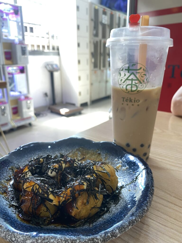 たこ焼きとタピオカ