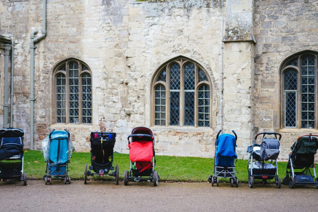 Parked Strollers