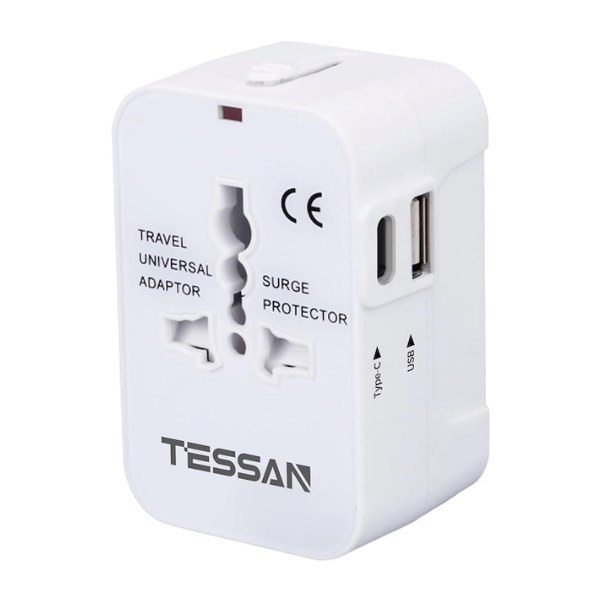 TESSAN【海外変換プラグ】 
1USB-Cと1USB-Aポート
1ACコンセント A O BF Cタイプ